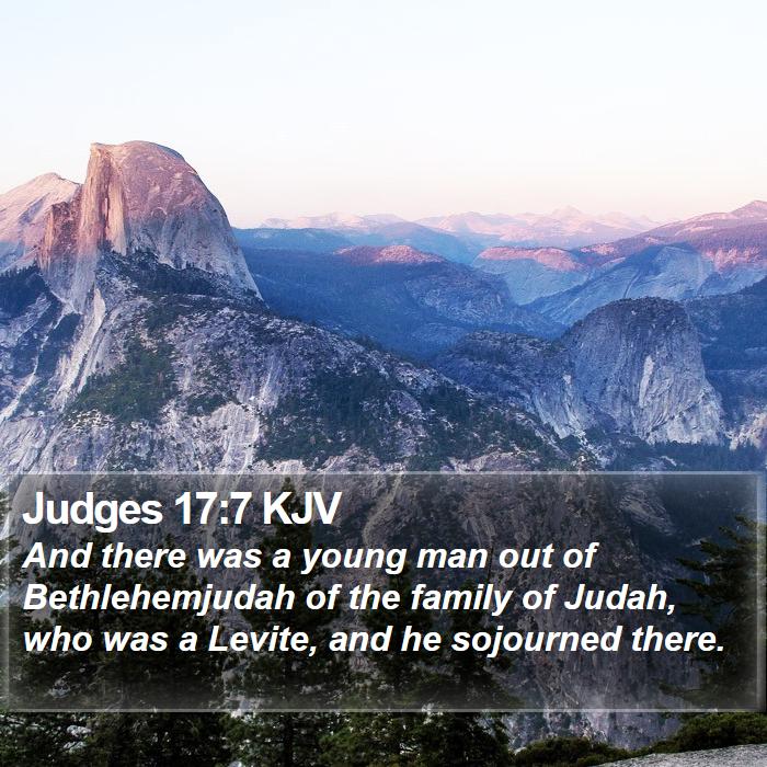 Judges 17:7 KJV Bible Study