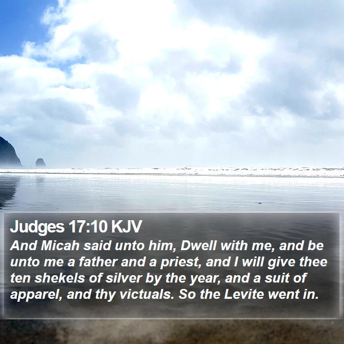 Judges 17:10 KJV Bible Study