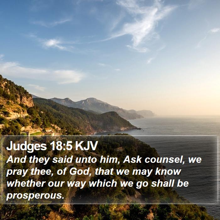 Judges 18:5 KJV Bible Study