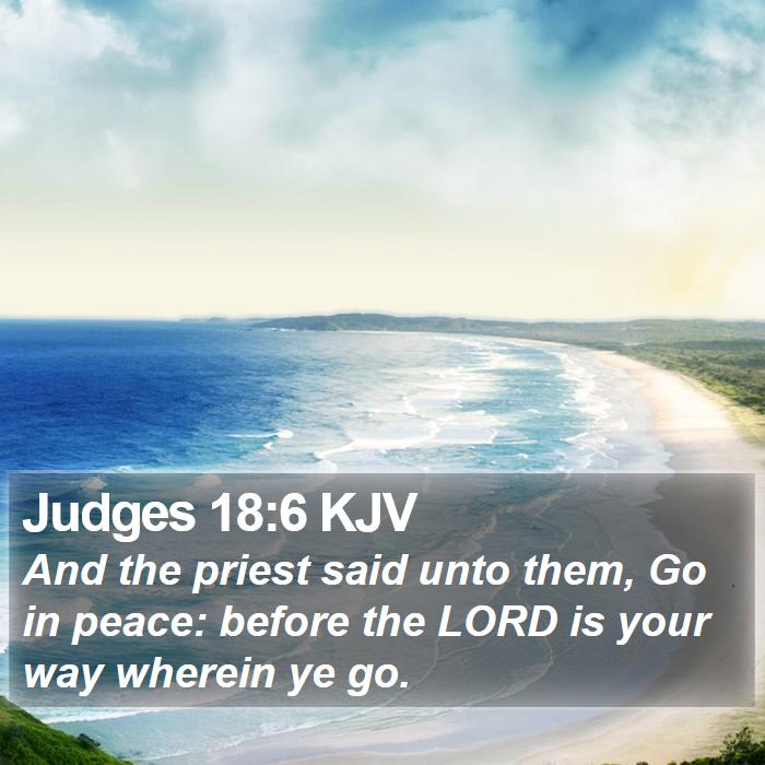 Judges 18:6 KJV Bible Study