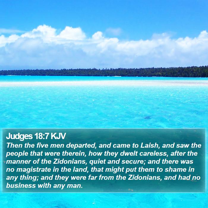 Judges 18:7 KJV Bible Study