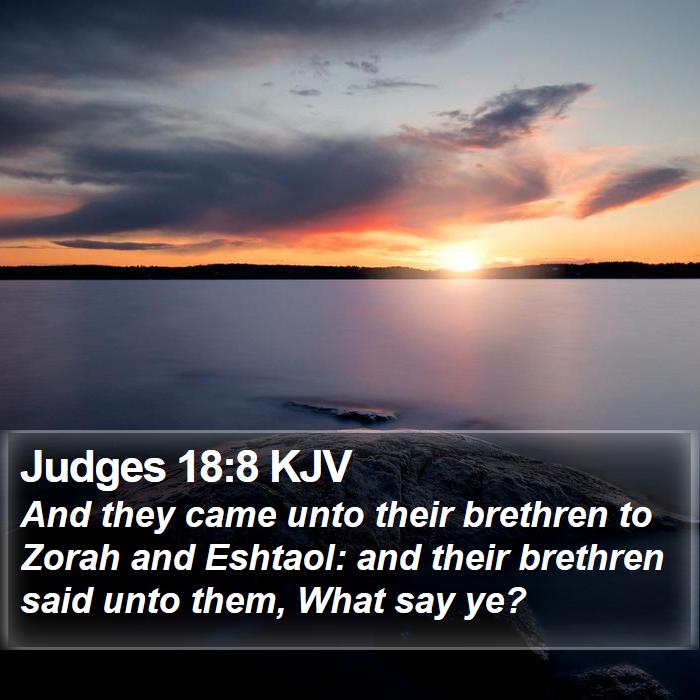 Judges 18:8 KJV Bible Study