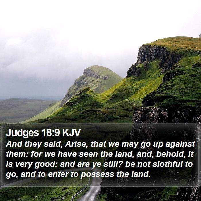 Judges 18:9 KJV Bible Study