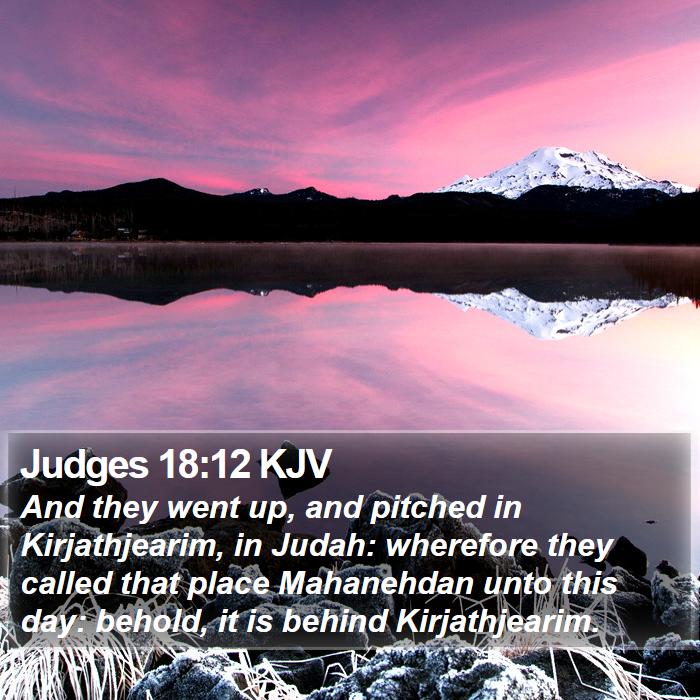 Judges 18:12 KJV Bible Study