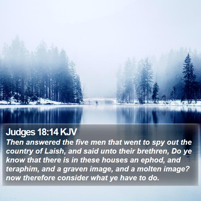 Judges 18:14 KJV Bible Study