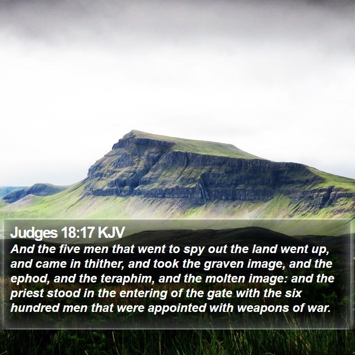 Judges 18:17 KJV Bible Study