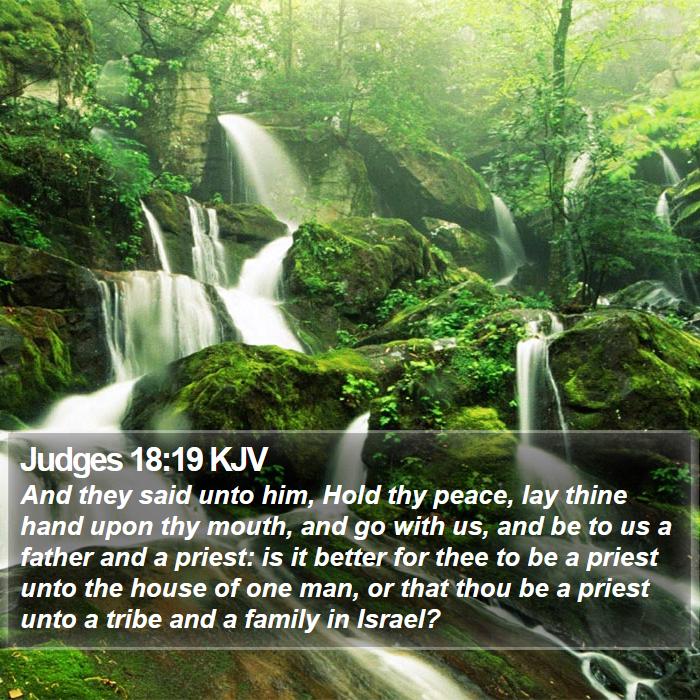 Judges 18:19 KJV Bible Study