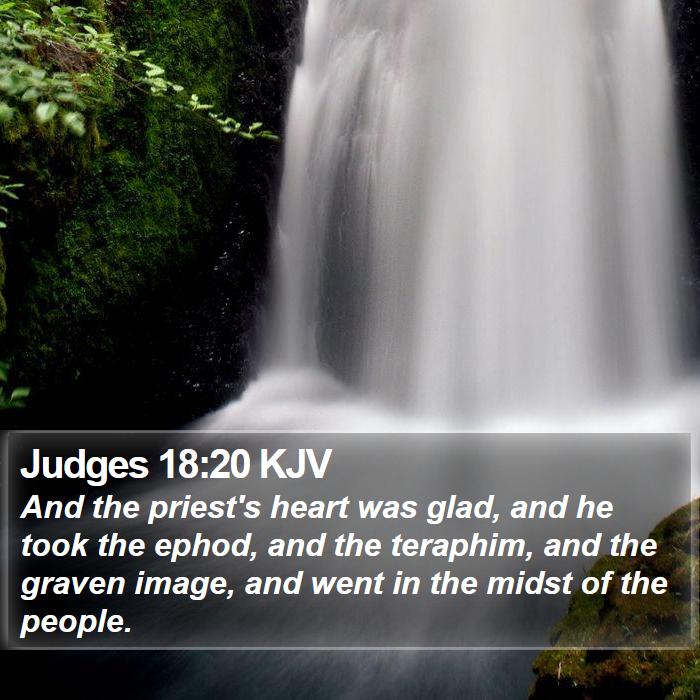 Judges 18:20 KJV Bible Study