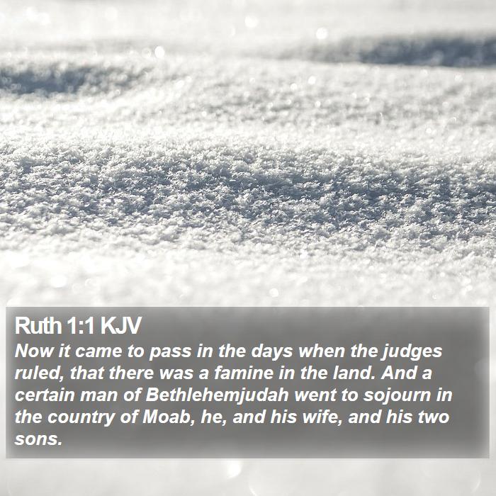 Ruth 1:1 KJV Bible Study