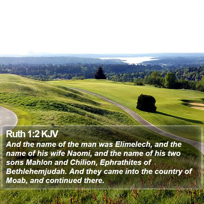 Ruth 1:2 KJV Bible Study