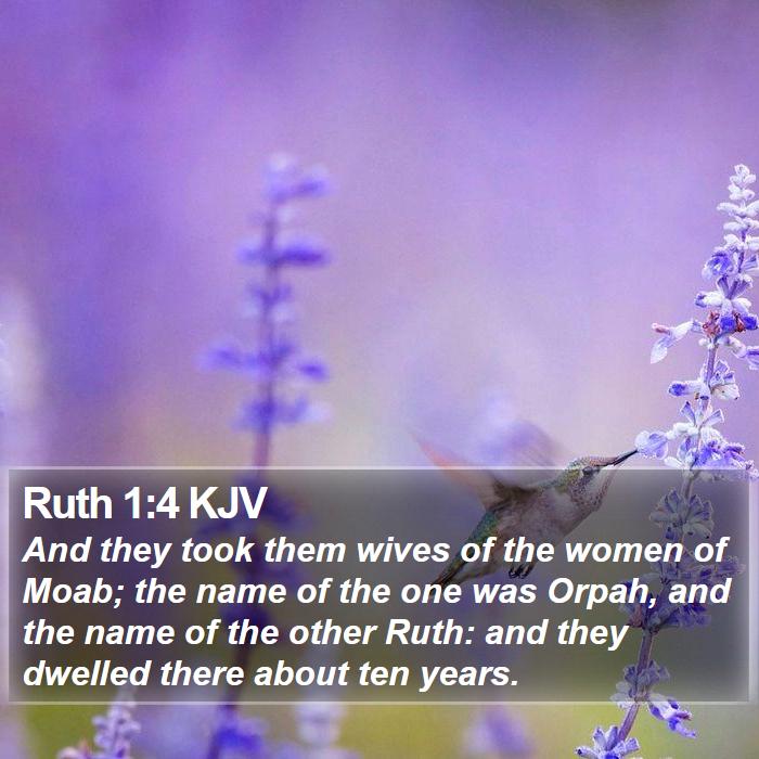 Ruth 1:4 KJV Bible Study