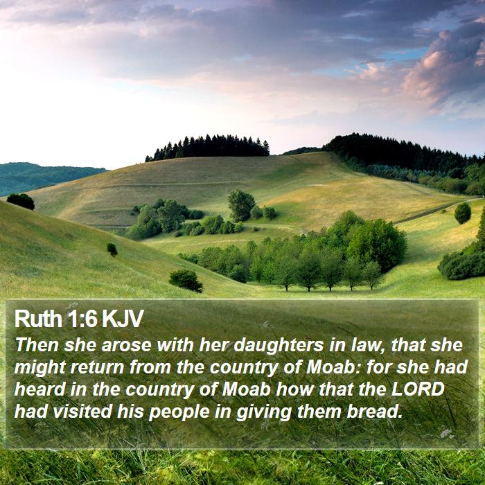 Ruth 1:6 KJV Bible Study