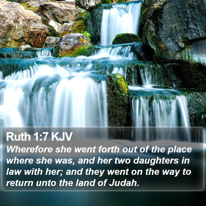 Ruth 1:7 KJV Bible Study