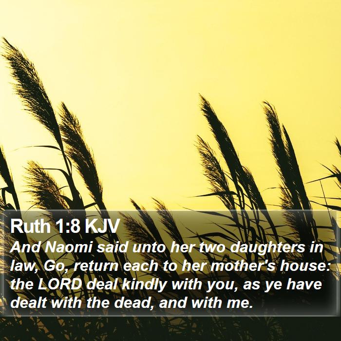 Ruth 1:8 KJV Bible Study