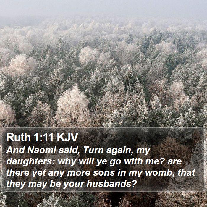 Ruth 1:11 KJV Bible Study