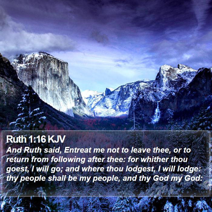 Ruth 1:16 KJV Bible Study