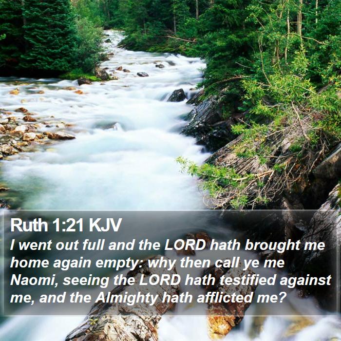 Ruth 1:21 KJV Bible Study