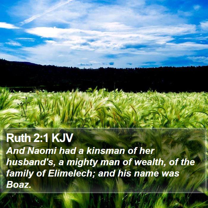 Ruth 2:1 KJV Bible Study