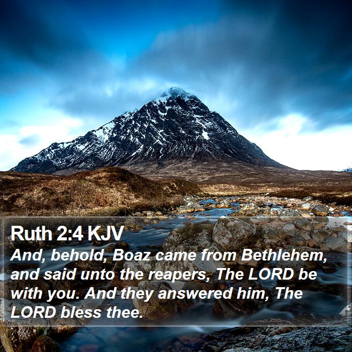 Ruth 2:4 KJV Bible Study