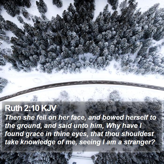 Ruth 2:10 KJV Bible Study