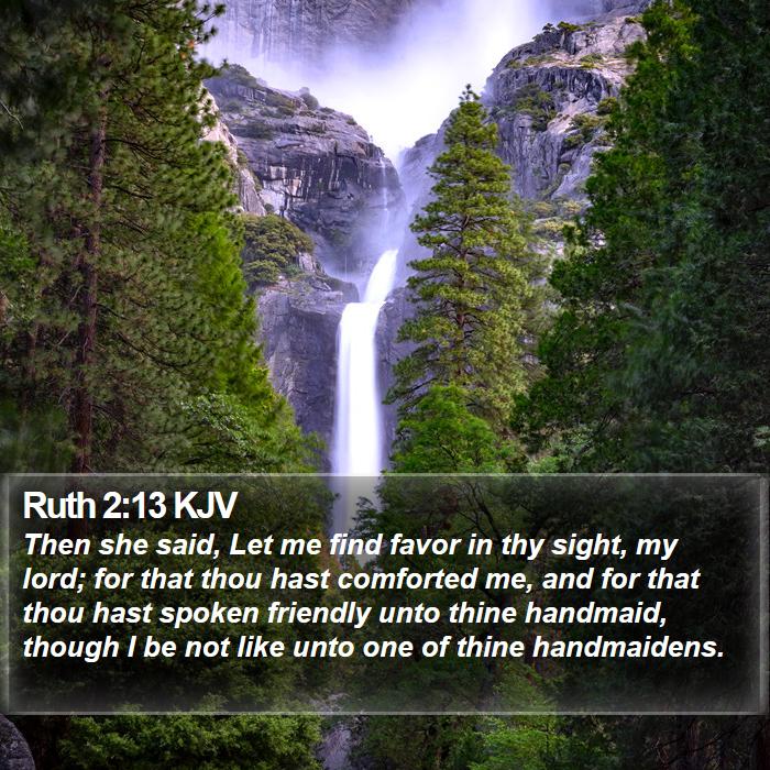 Ruth 2:13 KJV Bible Study