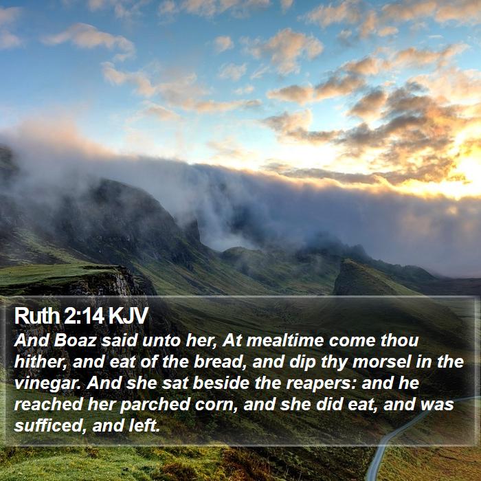 Ruth 2:14 KJV Bible Study