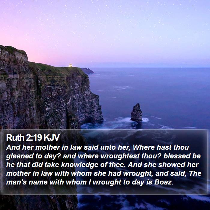 Ruth 2:19 KJV Bible Study