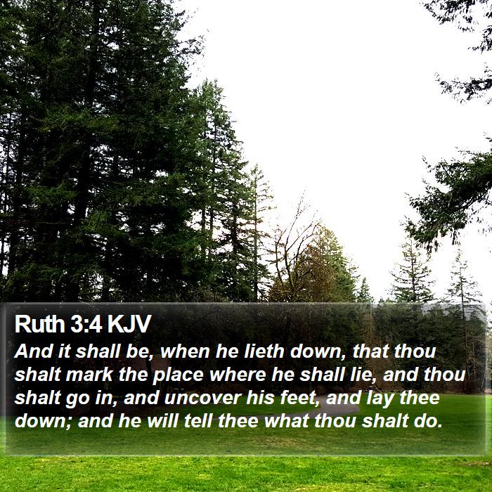 Ruth 3:4 KJV Bible Study