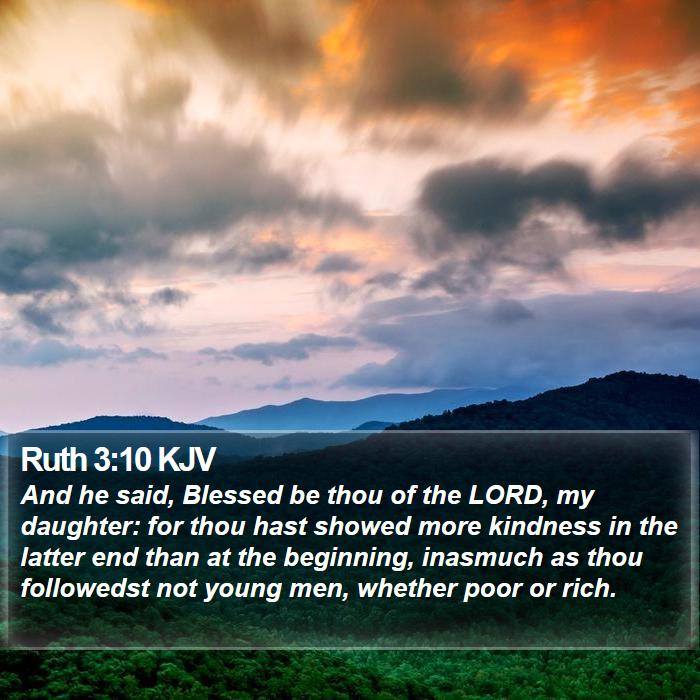 Ruth 3:10 KJV Bible Study