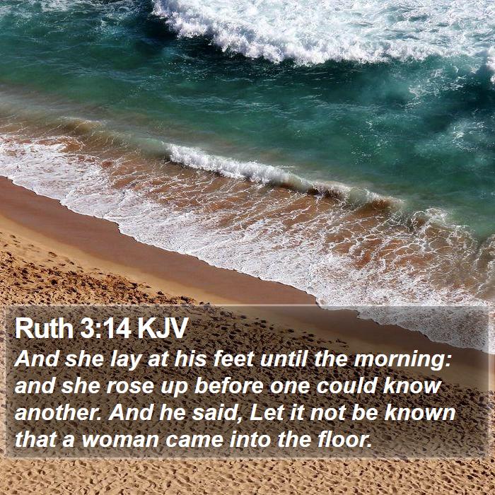 Ruth 3:14 KJV Bible Study