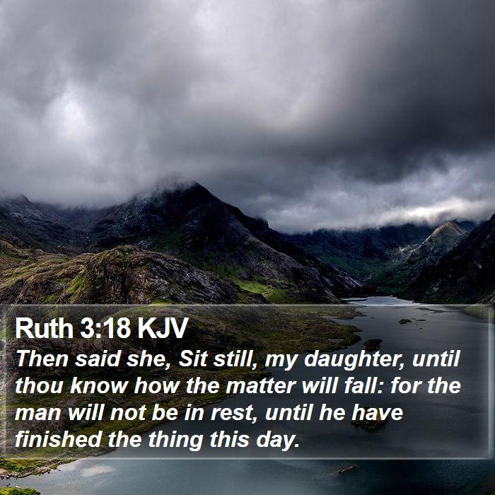 Ruth 3:18 KJV Bible Study