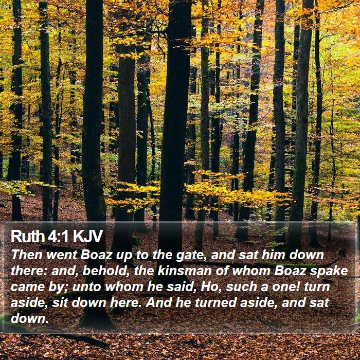 Ruth 4:1 KJV Bible Study