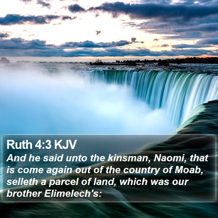 Ruth 4:3 KJV Bible Study