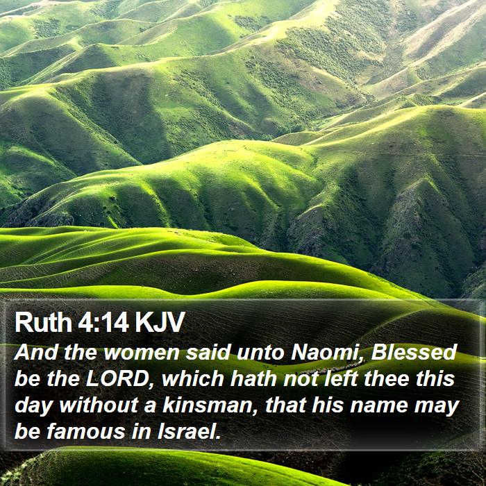 Ruth 4:14 KJV Bible Study