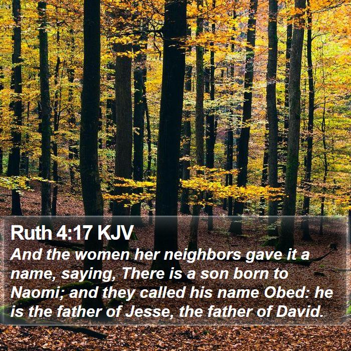 Ruth 4:17 KJV Bible Study