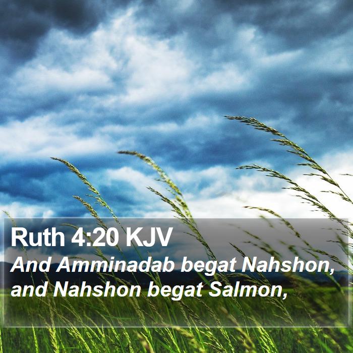 Ruth 4:20 KJV Bible Study