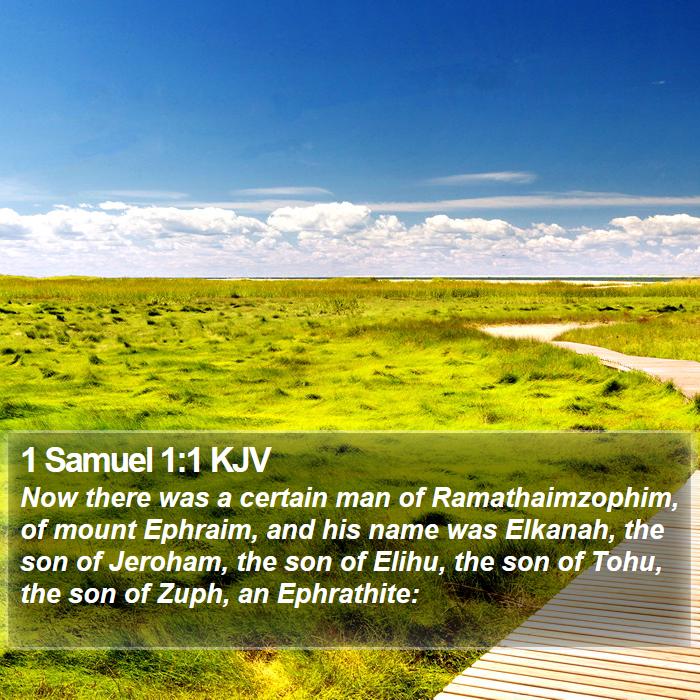 1 Samuel 1:1 KJV Bible Study