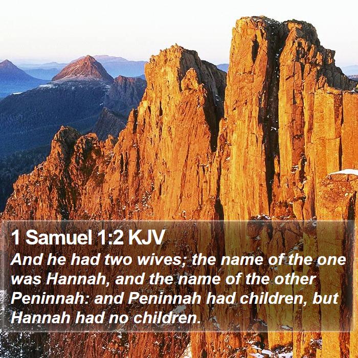 1 Samuel 1:2 KJV Bible Study