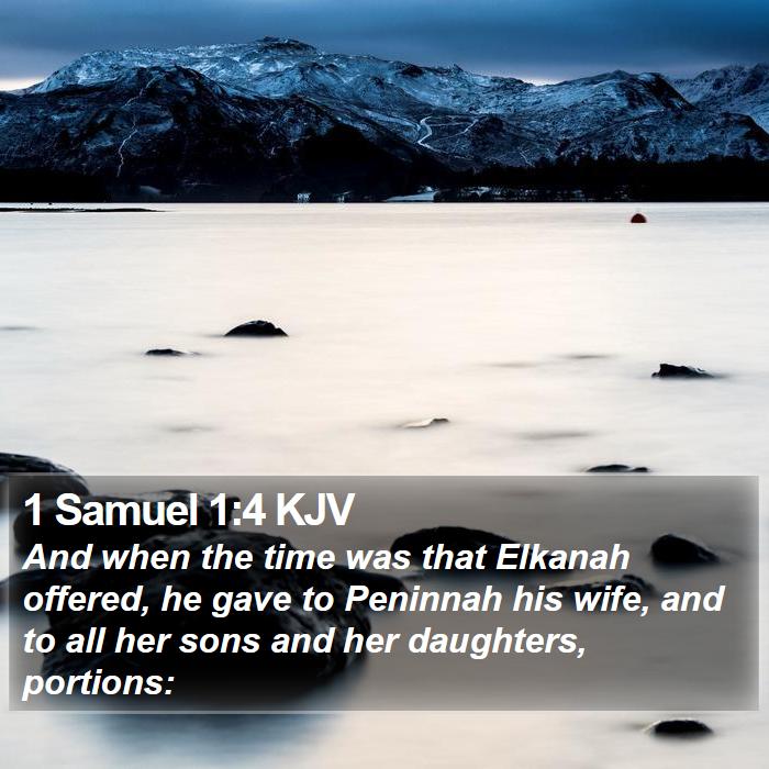 1 Samuel 1:4 KJV Bible Study