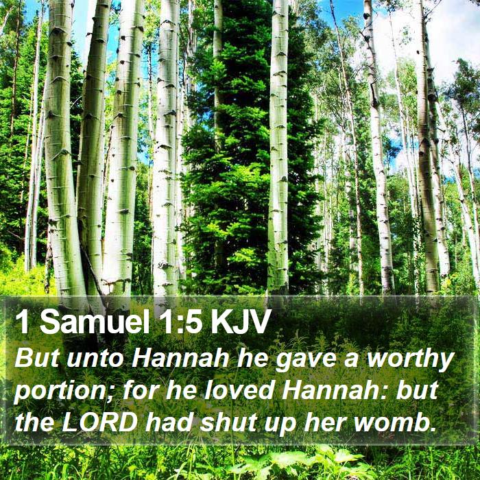 1 Samuel 1:5 KJV Bible Study