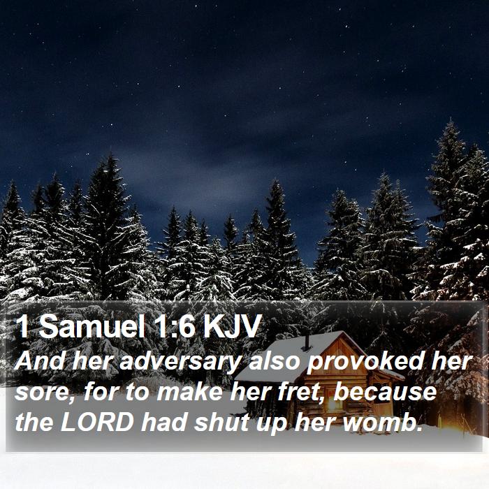 1 Samuel 1:6 KJV Bible Study