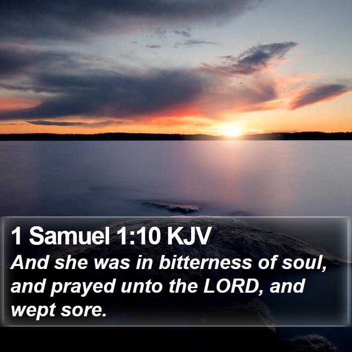 1 Samuel 1:10 KJV Bible Study