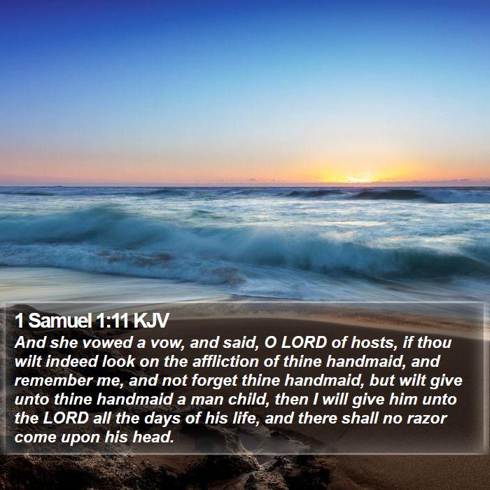 1 Samuel 1:11 KJV Bible Study