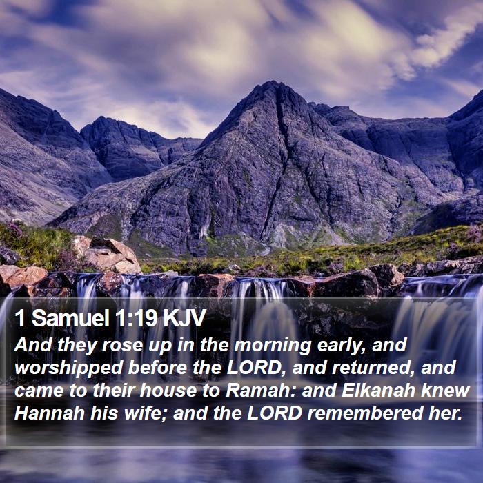 1 Samuel 1:19 KJV Bible Study