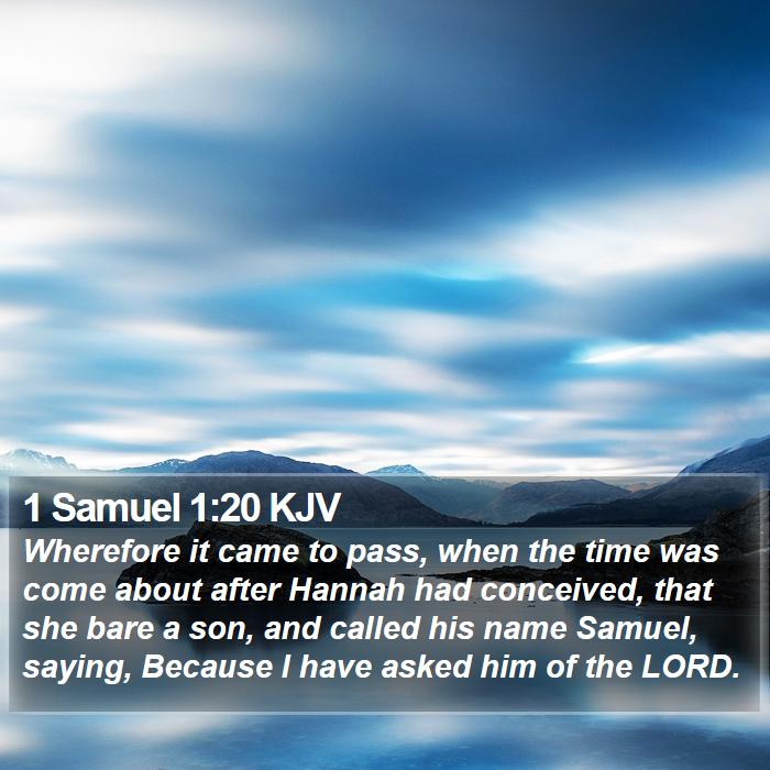 1 Samuel 1:20 KJV Bible Study