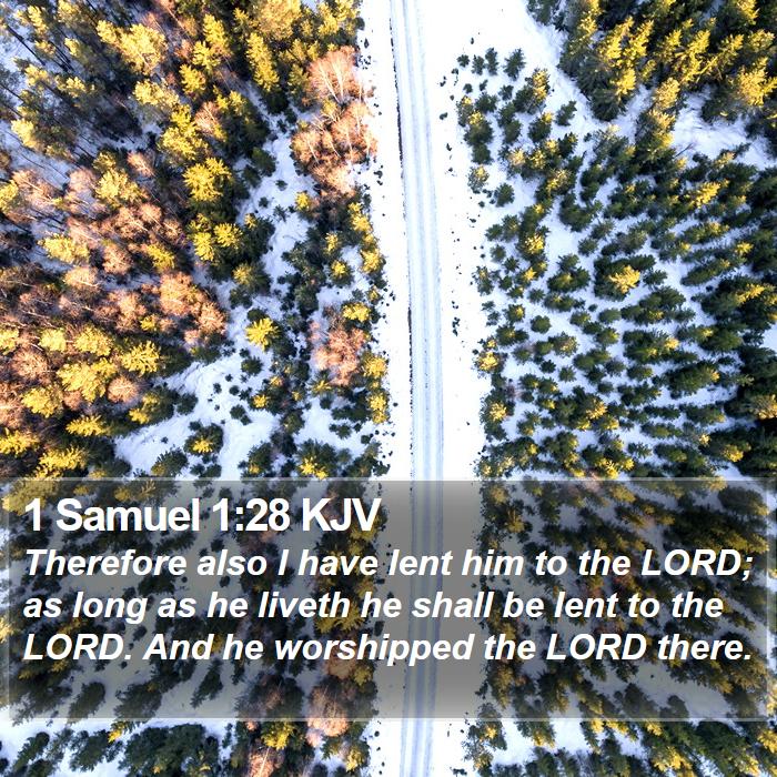 1 Samuel 1:28 KJV Bible Study