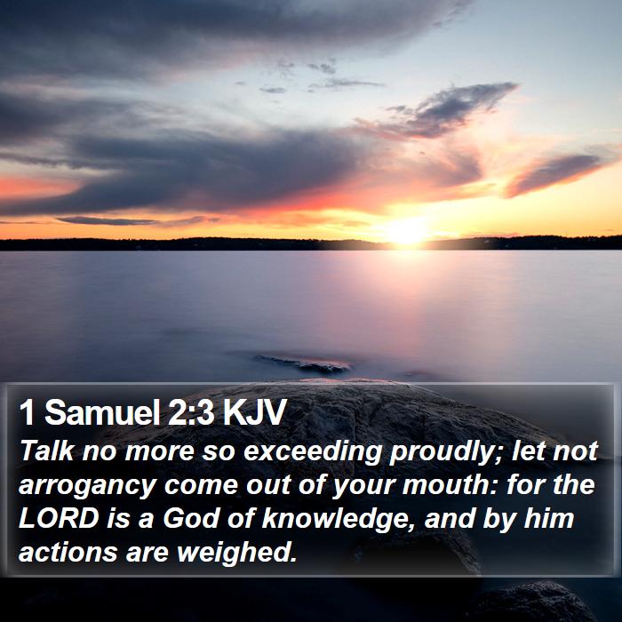 1 Samuel 2:3 KJV Bible Study