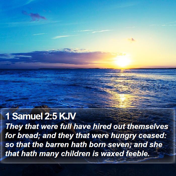 1 Samuel 2:5 KJV Bible Study