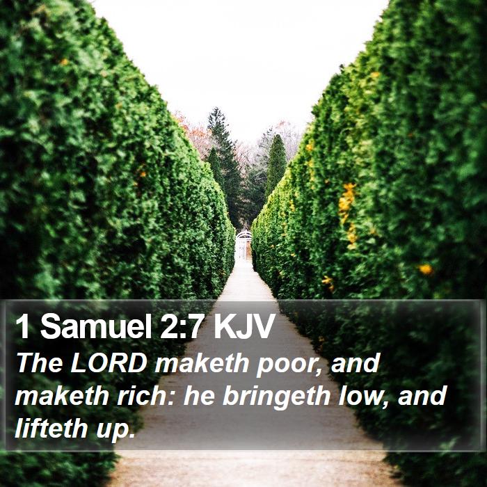 1 Samuel 2:7 KJV Bible Study