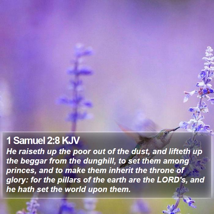 1 Samuel 2:8 KJV Bible Study